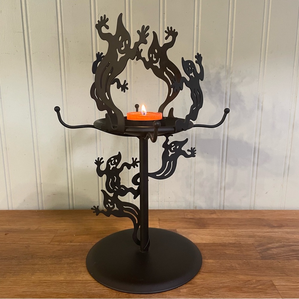 Partylite Ghost Shadow Dancers Tealight Lamp - Picture 7 of 11